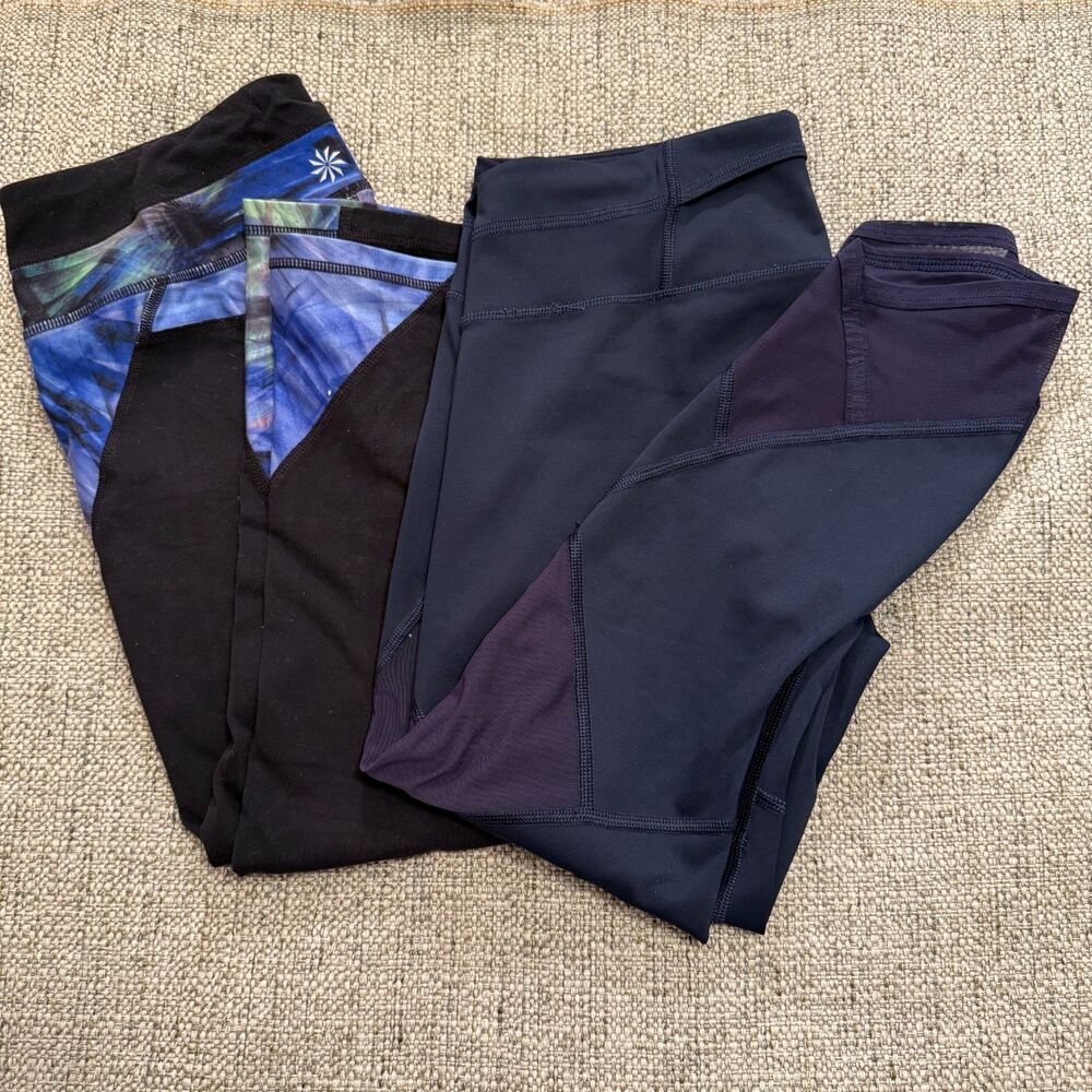 Athleta Women's Cropped Yoga Running Athletic Legging Bundle Small